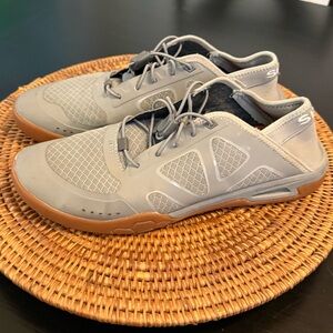 Simms Gray and Orange Sneakers